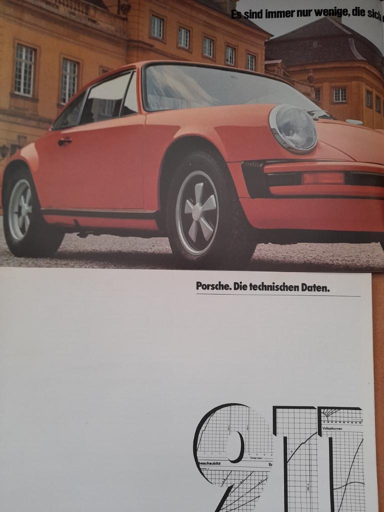 Porsche 911 2.7, brochure vers 1974, Envoi, Utilisé, Porsche