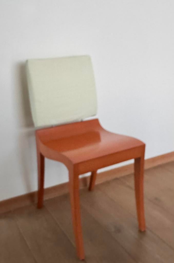 6 Finn stoelen Ligne Roset in kersenhout met mintgroene rug., Ophalen, Gebruikt, Overige kleuren, Stof
