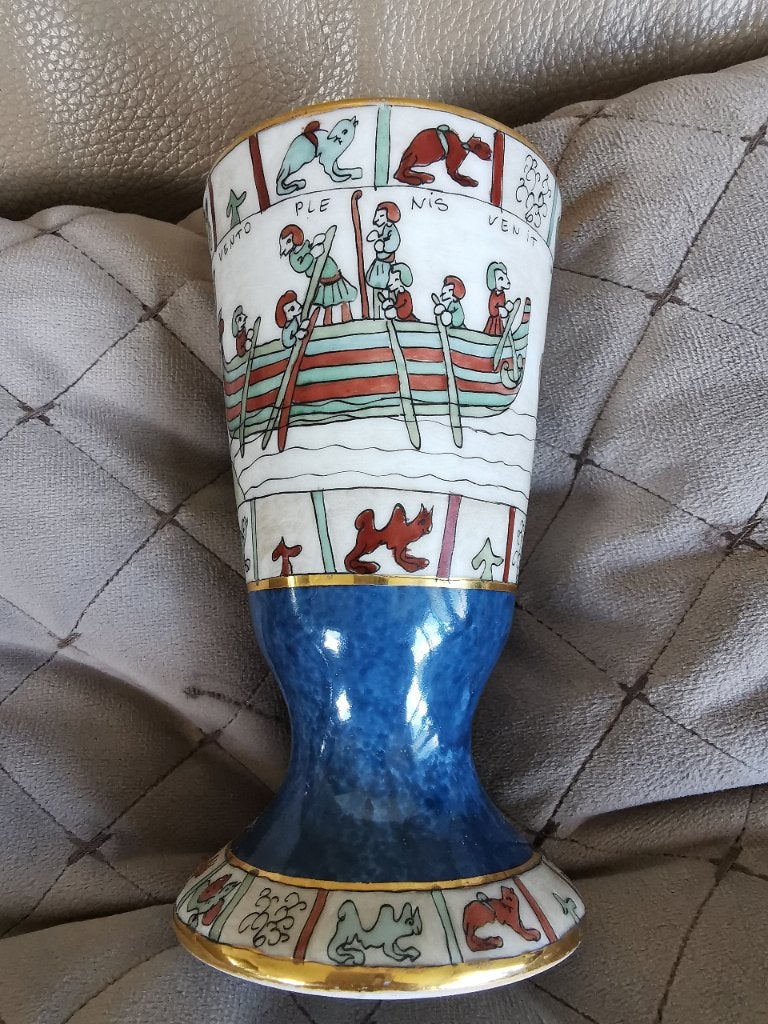 Limoge beker, Ophalen of Verzenden