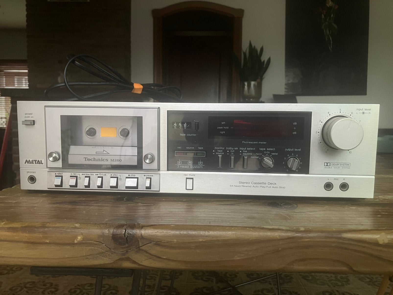 Technics M260 Cassettedeck, Audio, Tv en Foto, Cassettedecks, Ophalen, Enkel, Overige merken, Tape counter