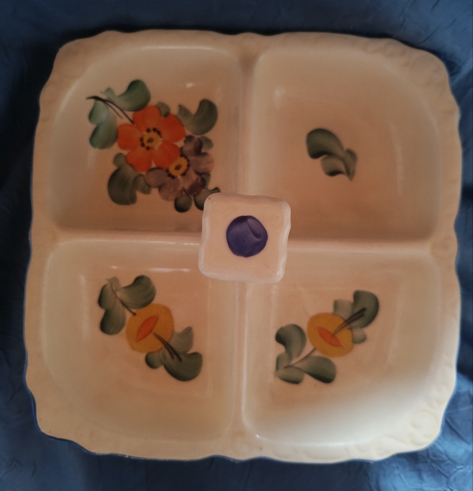 Vintage snack-schaal, Ophalen of Verzenden