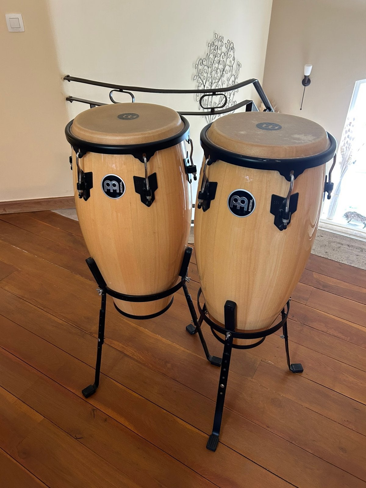 Meinl Headliner-serie congas (natuurlijke afwerking), Muziek en Instrumenten, Percussie, Ophalen, Gebruikt, Melodische percussie