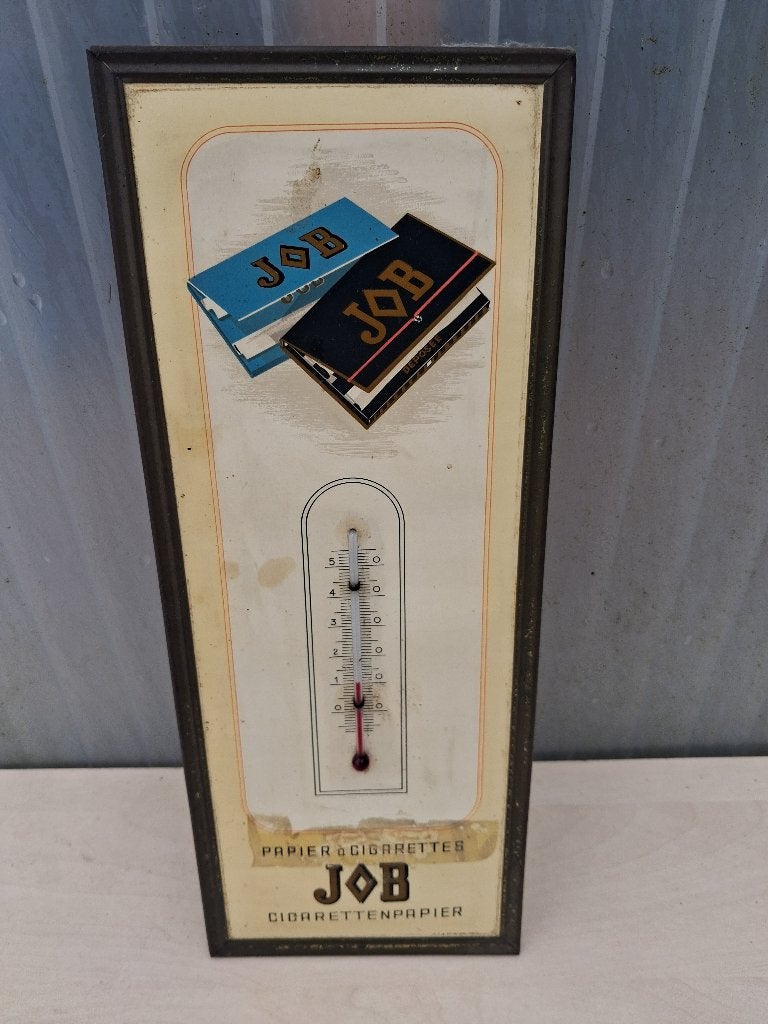 ancien thermomètre JOB... année 1953, Enlèvement ou Envoi, Comme neuf, Panneau publicitaire