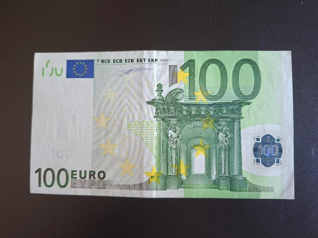 2002 France 100 euros 1ère série Duisenberg code E001, Timbres & Monnaies, Billets de banque | Europe | Euros, Billets en vrac
