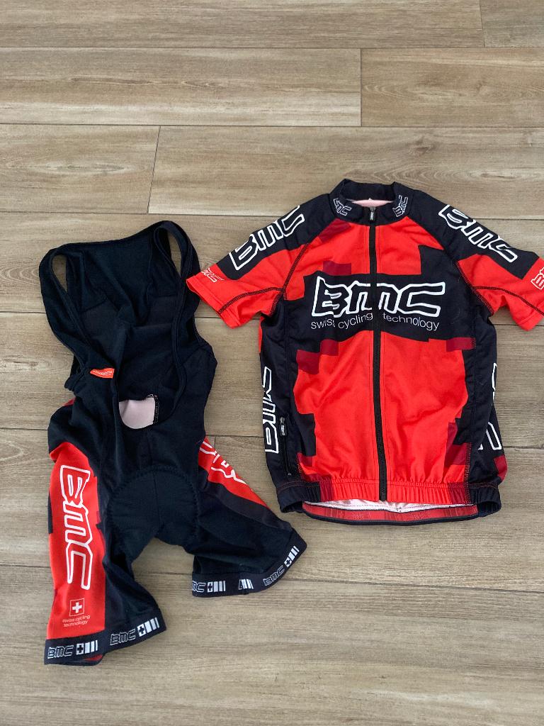 Bmc small wielerbroek en shirt, S, Bmc, Nieuw, Kinderen
