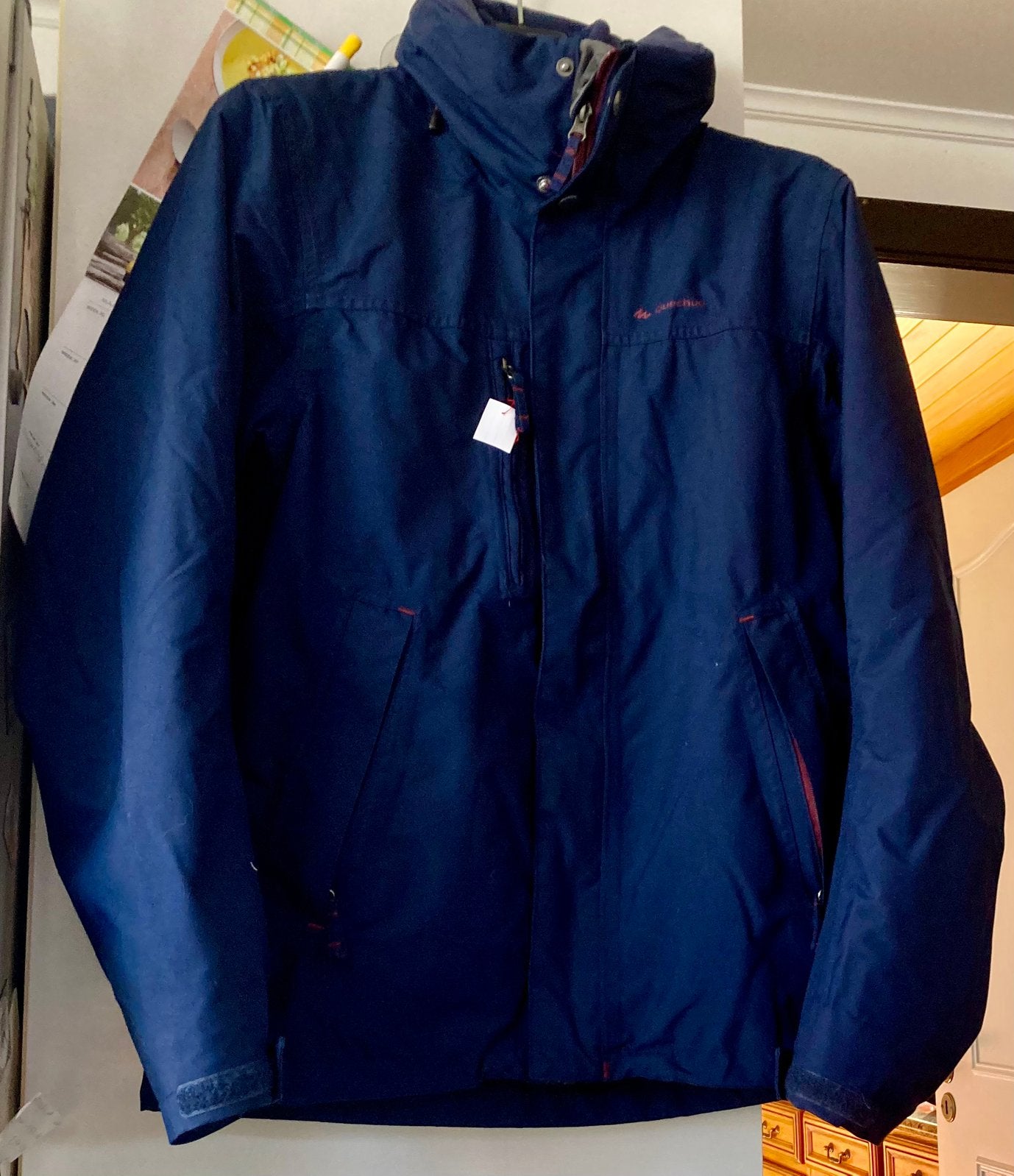 3- in -1 jacket marine blauw van decathlon, Kleding | Heren, Ophalen of Verzenden, Decathlon, Gedragen, Maat 48/50 (M)