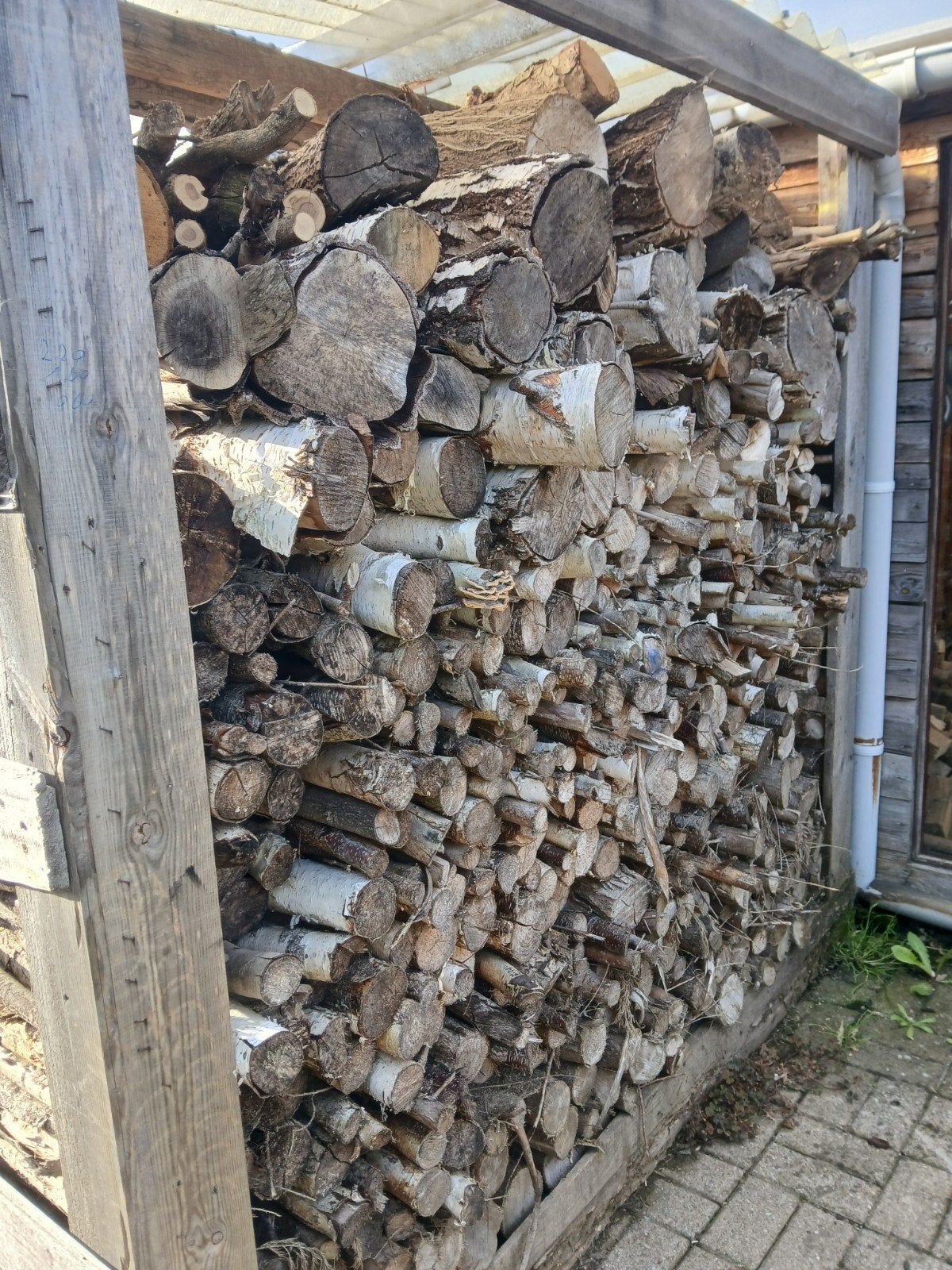 Stook hout/kachel gedroogt., Tuin en Terras, Brandhout, Ophalen