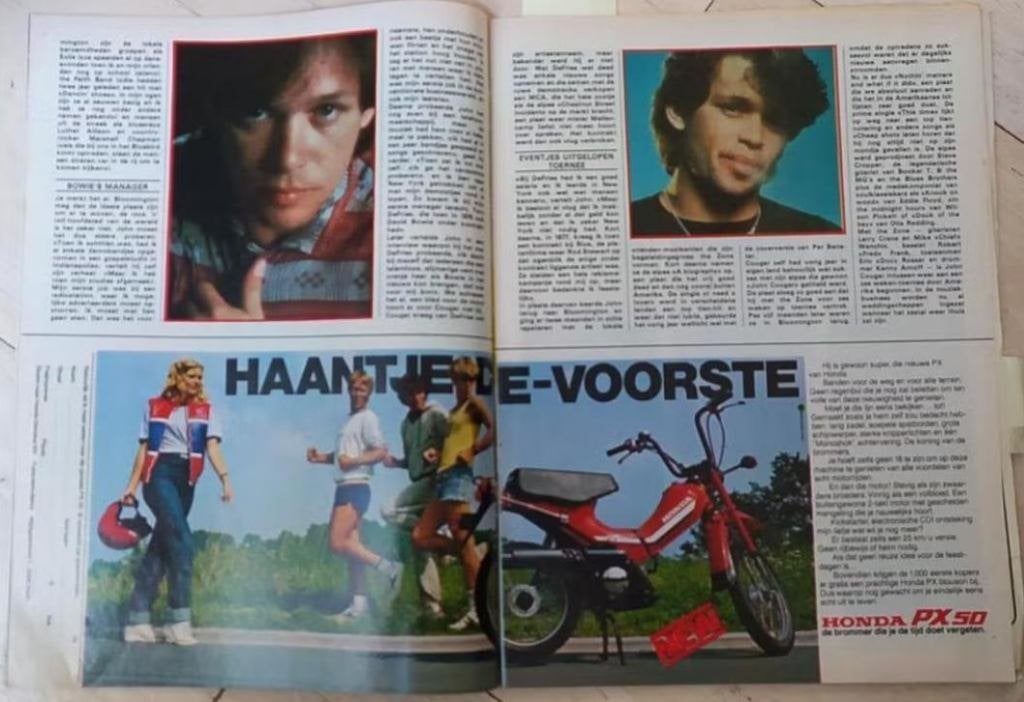 papieren advertentie Honda PX 50, Ophalen of Verzenden, Tijdschrift