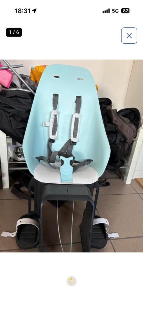 Fietsstoeltje Urban Iki, Repose-pieds, 9 à 36 kg, Enlèvement, Utilisé