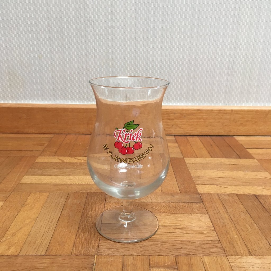 Eylenbosch kriek glas, Ophalen of Verzenden, Zo goed als nieuw, Bierglas