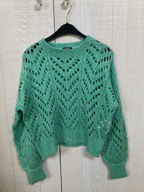 Pull en maille acrylique Kiabi taille S, Enlèvement ou Envoi, Taille 36 (S), Comme neuf, Vert