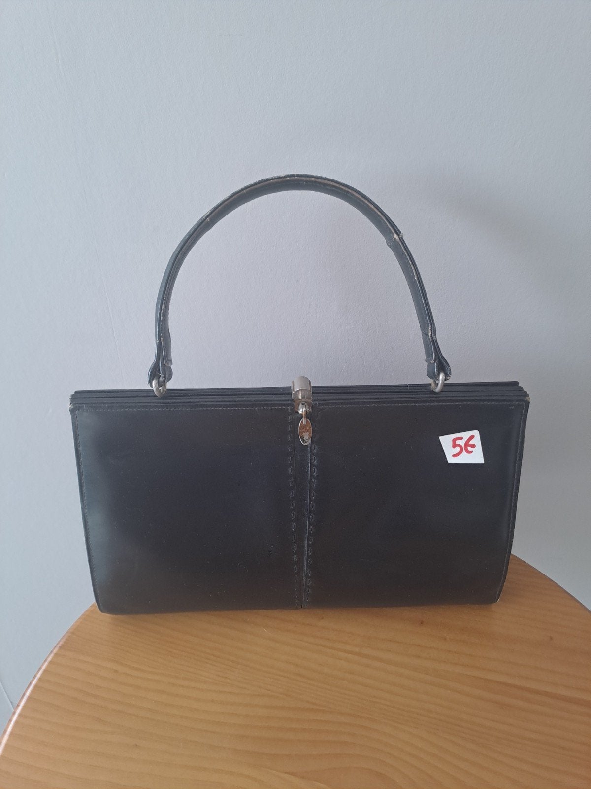 vintage handtas, Handtassen en Accessoires, Tassen | Damestassen, Ophalen of Verzenden, Rood, Handtas