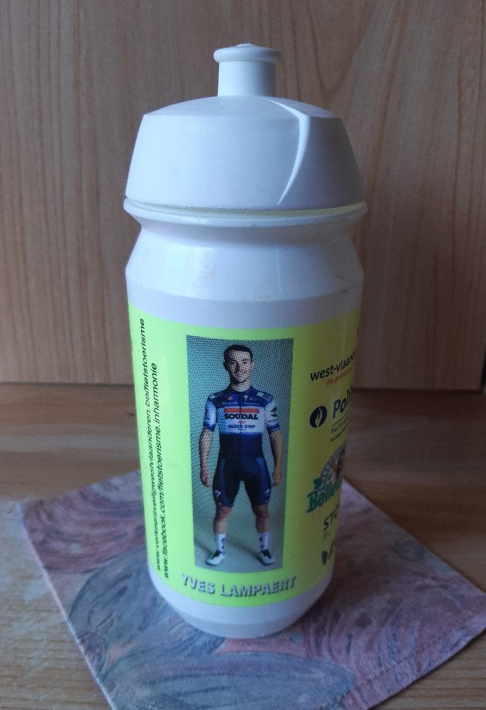 WIELRENNEN CYCLISME DRINKBUS BIDON FOTO YVES LAMPAERT, Ophalen of Verzenden