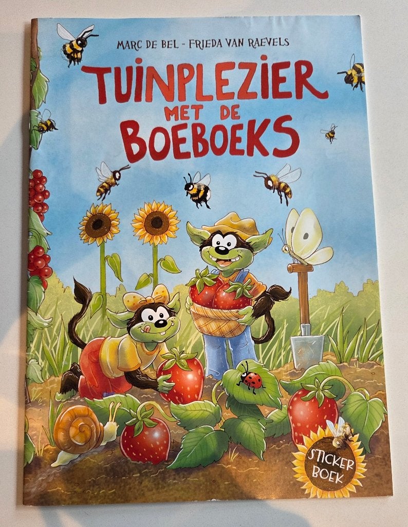 Stickeralbum Tuinplezier met de Boeboeks (Marc De Bel), Boeken, Ophalen of Verzenden, Gelezen