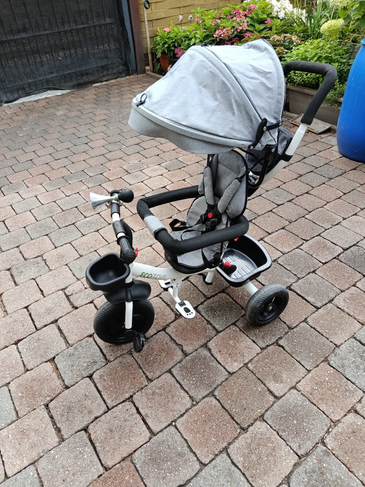 driewieler, Fietsen en Brommers, Ophalen, Zo goed als nieuw, Ecotoys, Duwstang