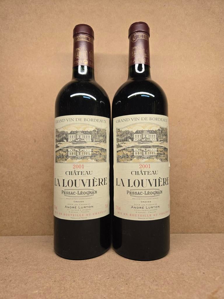 2x Ch. La Louvière 2001 (Pessac Leognan), Collections, Vins, Enlèvement