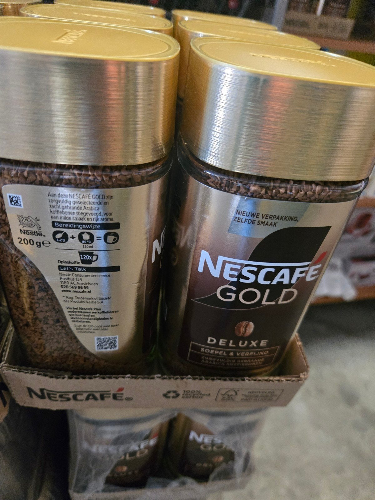 Nescafe gold 120 poten, Ophalen