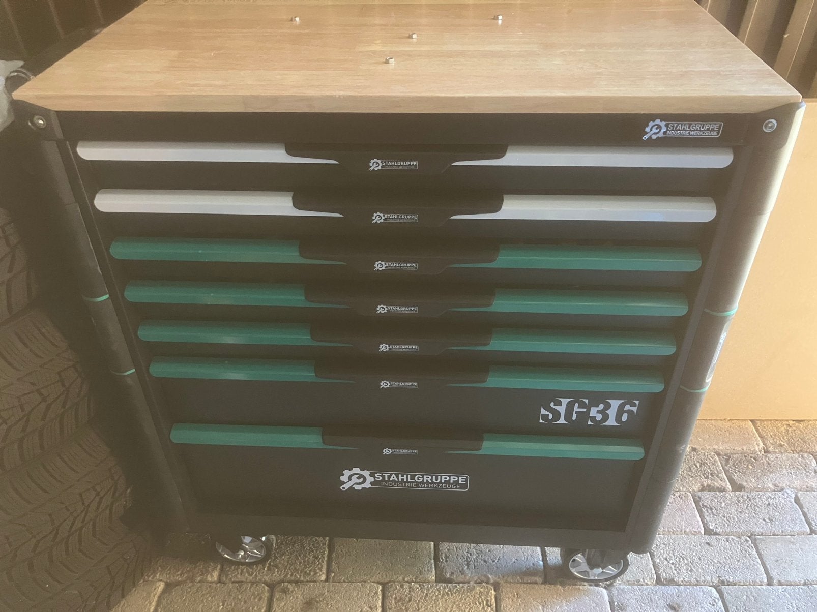 Gereedschapswagen, Doe-het-zelf en Bouw, Gereedschapskisten, Ophalen, Gevuld, Nieuw
