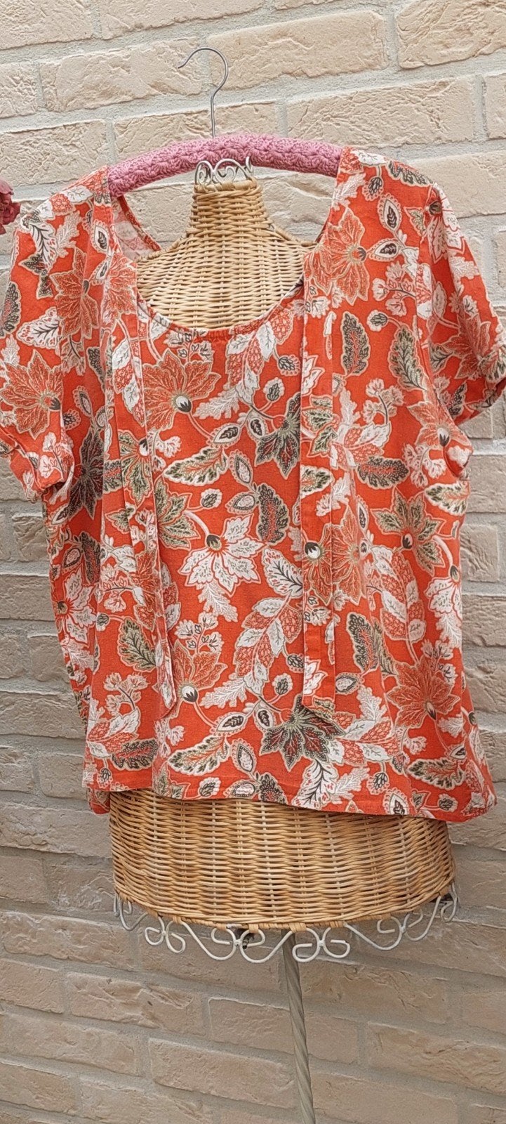 Bloesje maat 50 damart, Kleding | Dames, Grote Maten, Damart, Ophalen of Verzenden, Zo goed als nieuw, Oranje