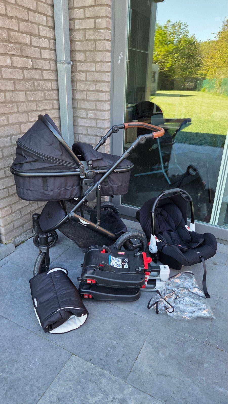 Sleeworld koets, wieg en maxi-cosi, Kinderen en Baby's, Kinderwagens en Combinaties, Kinderwagen, Maxi-Cosi, Luchtbanden, Verstelbare duwstang