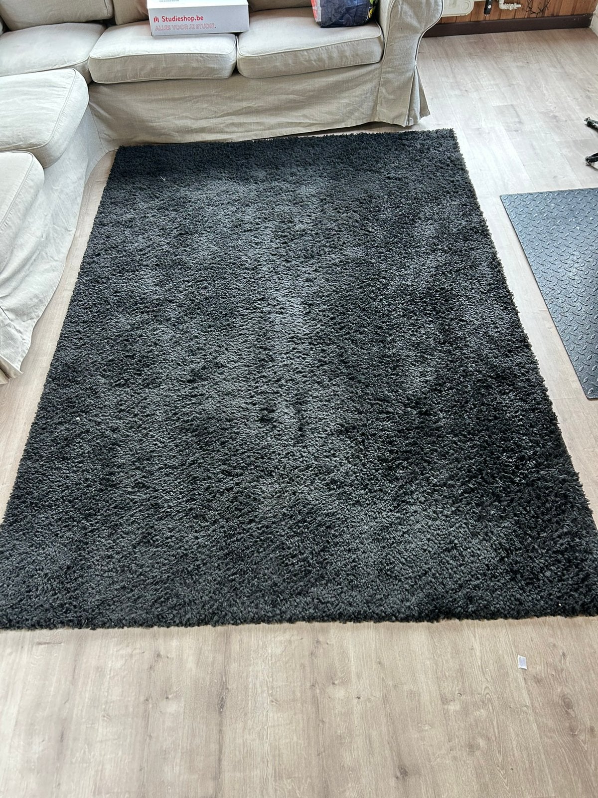 3 tapis noir, Enlèvement ou Envoi, Comme neuf, Noir