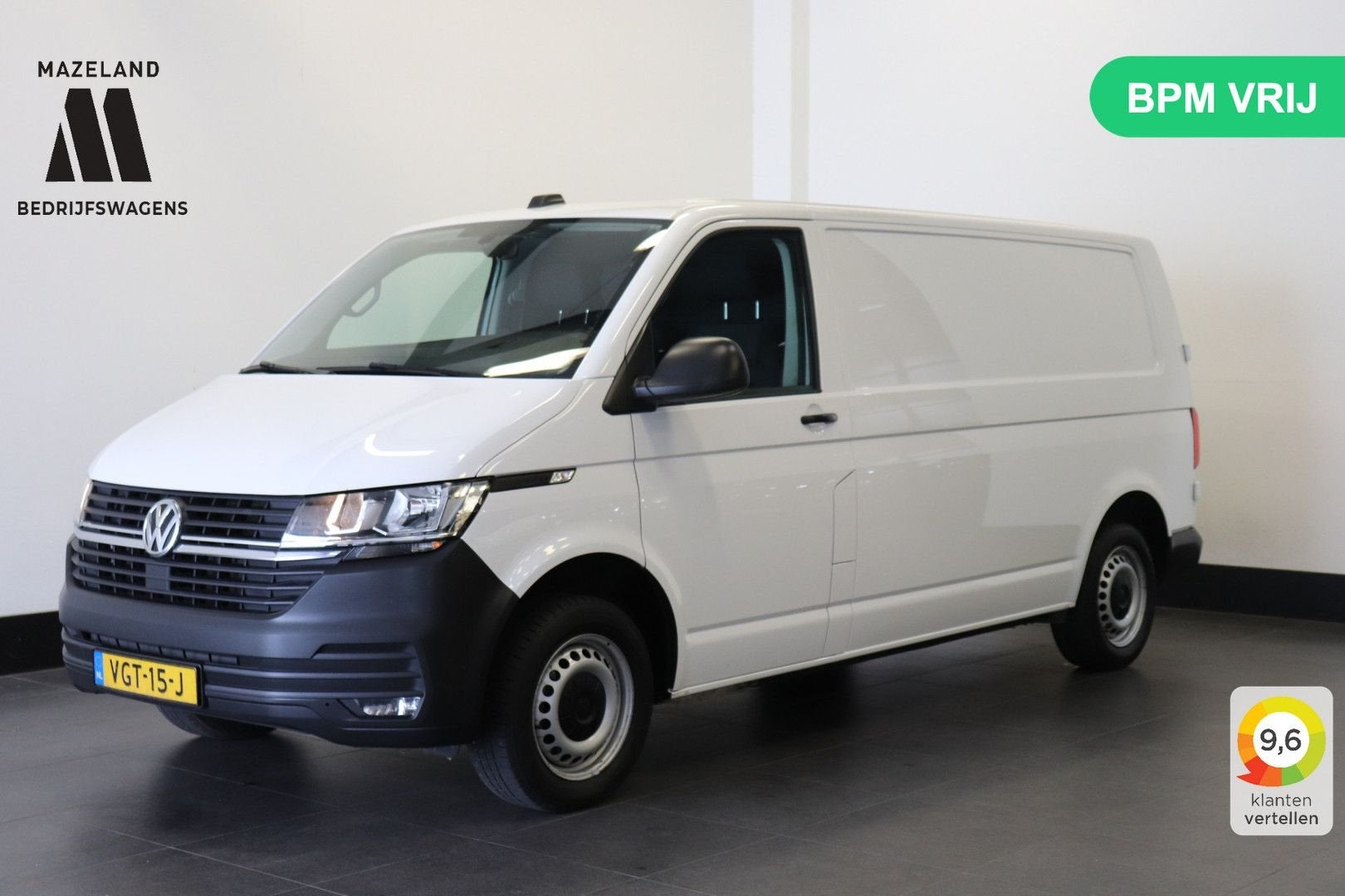 Volkswagen Transporter 2.0 TDI 150PK L2 - EURO 6 - Airco - N, Auto's, Wit, 202 g/km, Bedrijf, Onderhoudsboekje