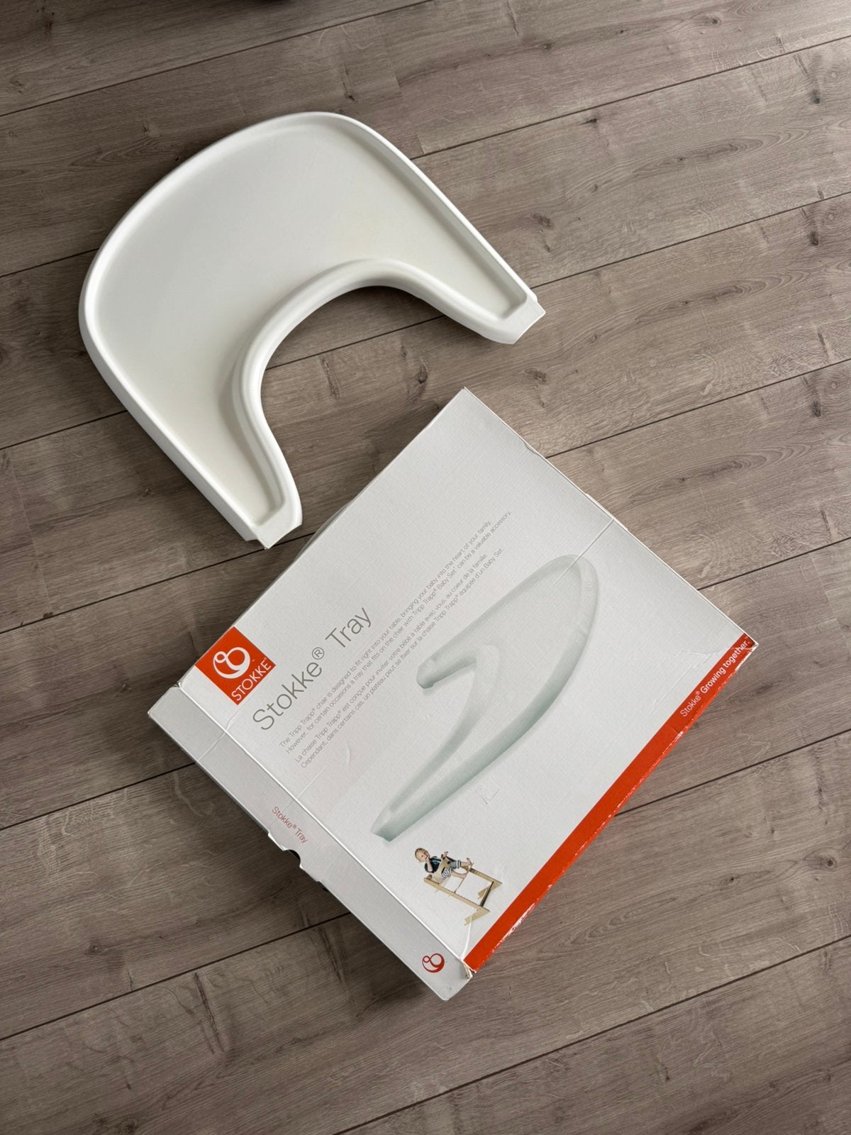 Stokke Tripp Trapp Eetblad - Wit, Kinderen en Baby's, Ophalen of Verzenden, Zo goed als nieuw