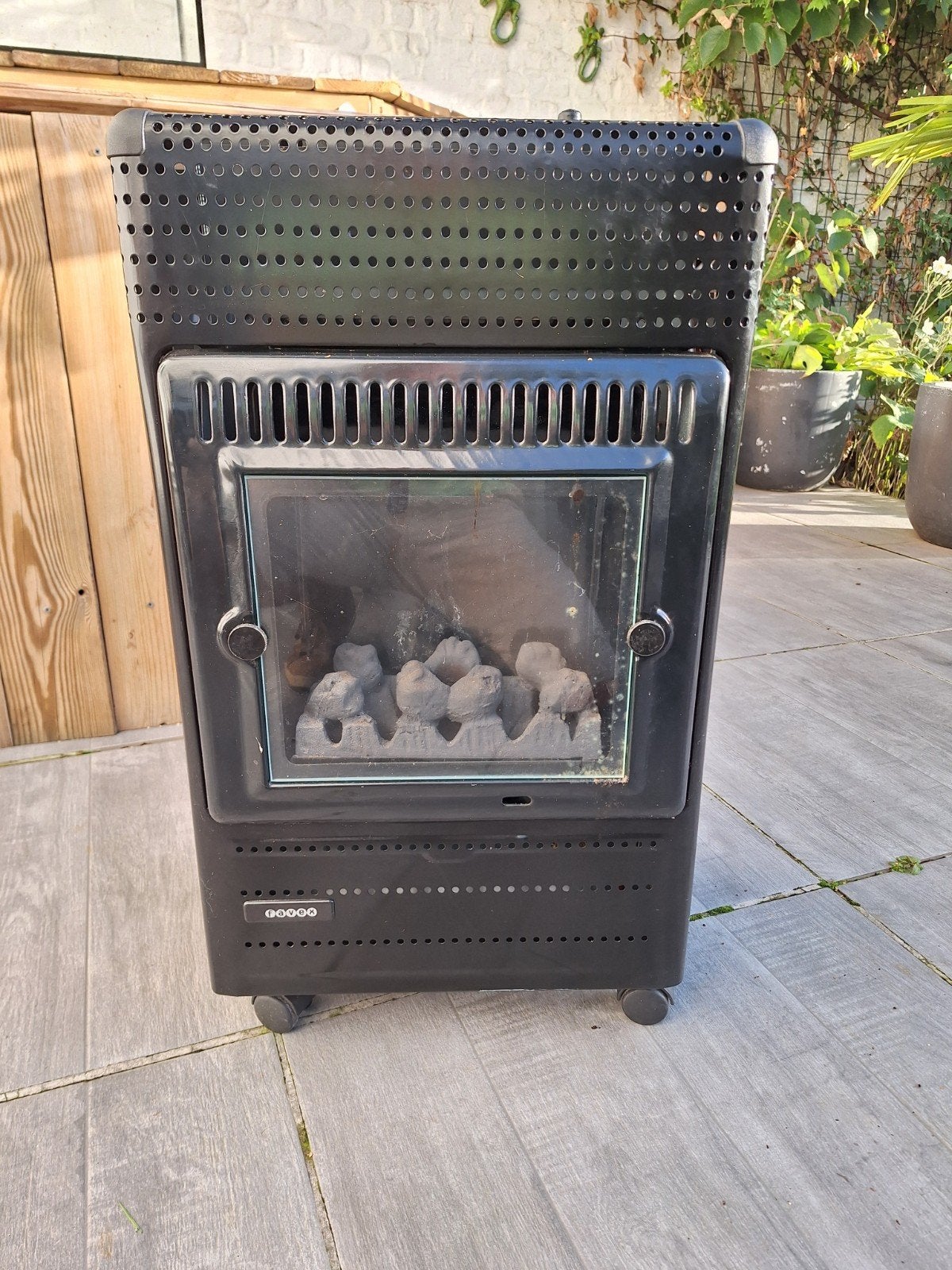 Radiateur à gaz mobile Favex Ektor Fire — Effet atmosphériqu, Maison & Meubles, Poêles, Enlèvement, Gaz, Chauffage à gaz