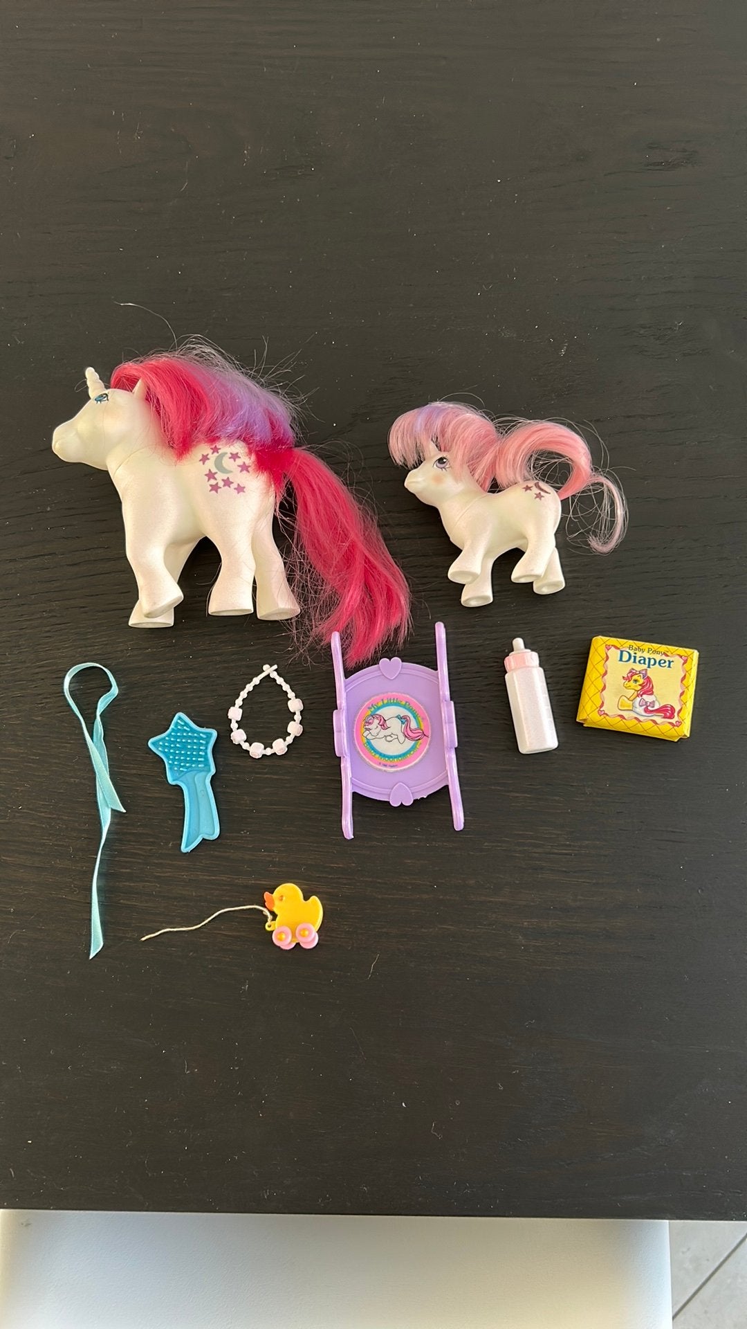 My Little Pony, moeder en dochter Moondancer., Kinderen en Baby's, Ophalen of Verzenden, Zo goed als nieuw