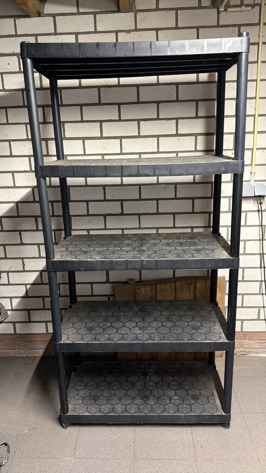 Étagère en plastique 91 x 46 x 200 cm — 5 étagères, Enlèvement, Utilisé