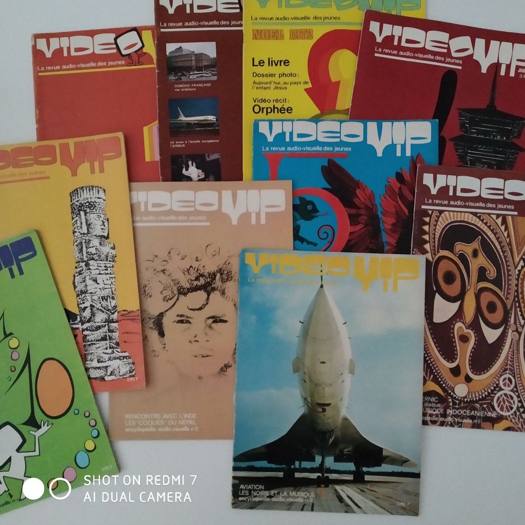 VIDEO VIP magazine lot de 10 numéros 1972/73., Enlèvement ou Envoi, 1960 à 1980, Journal ou Magazine