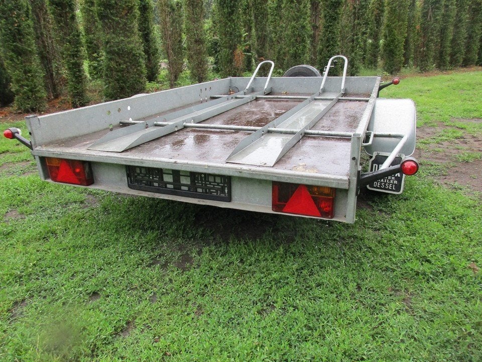 motor moto aanhangwagen grasmaaier of koets, Ophalen, Gebruikt