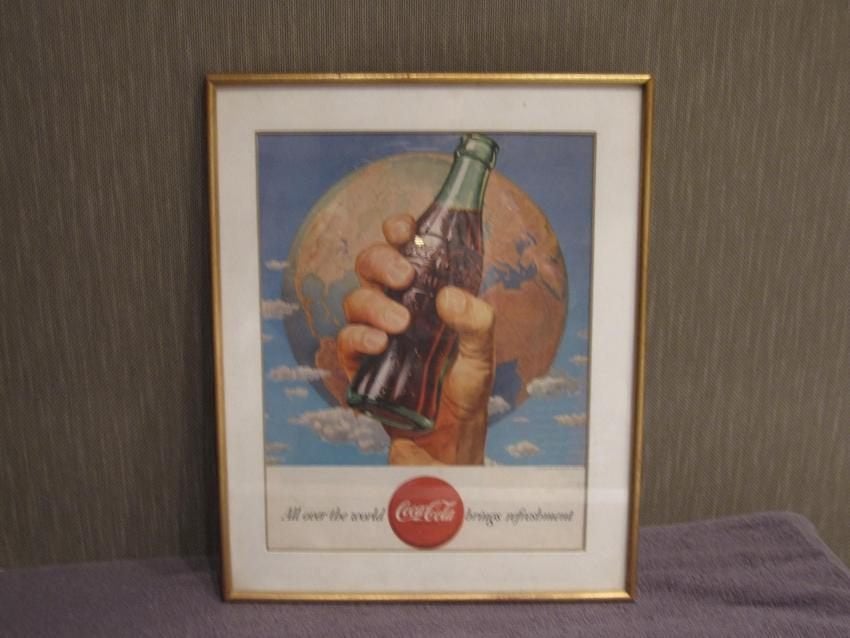 oude coca cola reclame origineel 31/39 cm van 1947, Ophalen of Verzenden, Nieuw, Overige typen