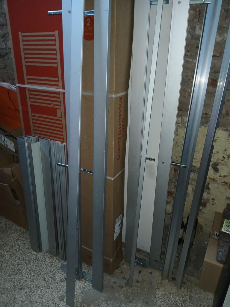 Portes coulissantes en verre pour système Pax IKEA, Maison & Meubles, 200 cm ou plus, Moins de 25 cm, Verre, Comme neuf