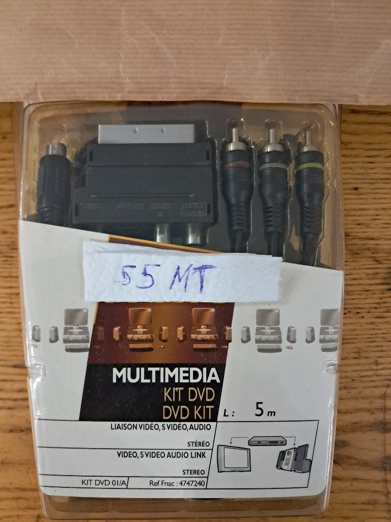 Kit de 5M liaison vidéo+S vidéo+Audio+DVD: Stéréo-PC-TV., Audio, Tv en Foto, Overige Audio, Tv en Foto, Ophalen, Zo goed als nieuw