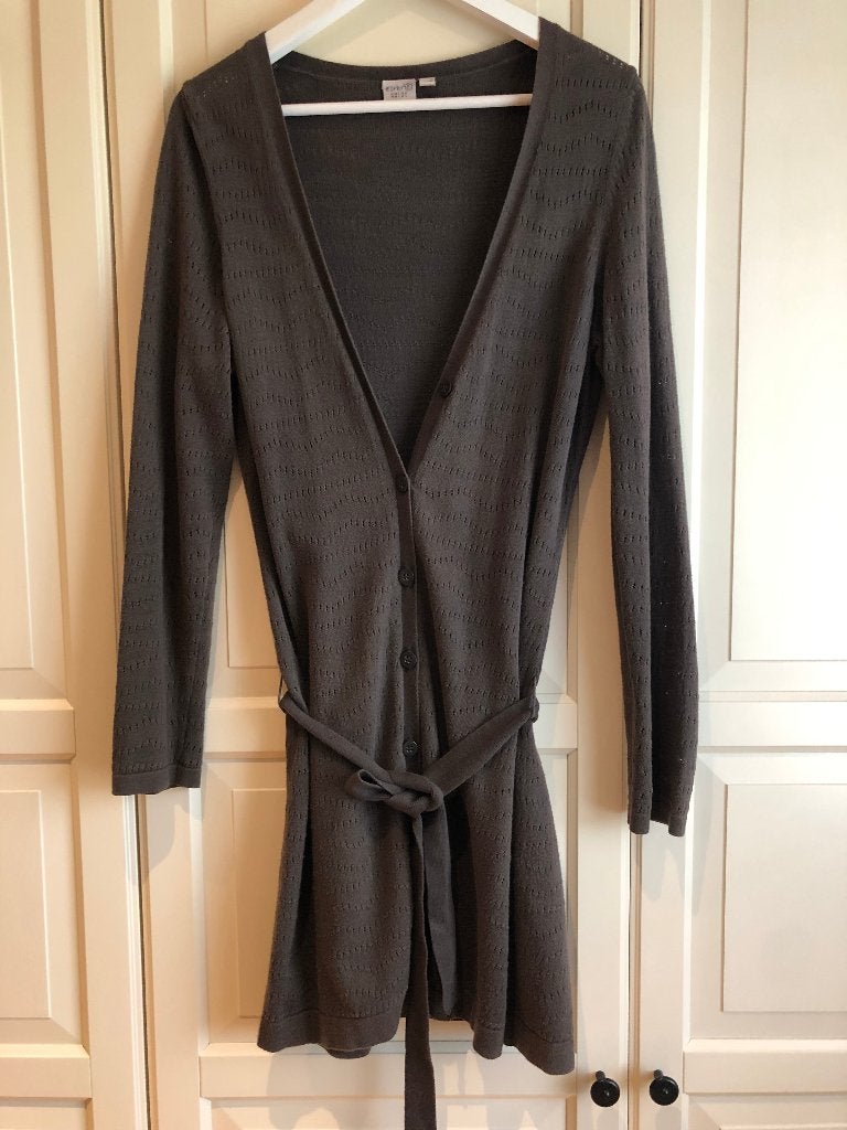Long gilet Esprit brun, Enlèvement, Comme neuf, Brun