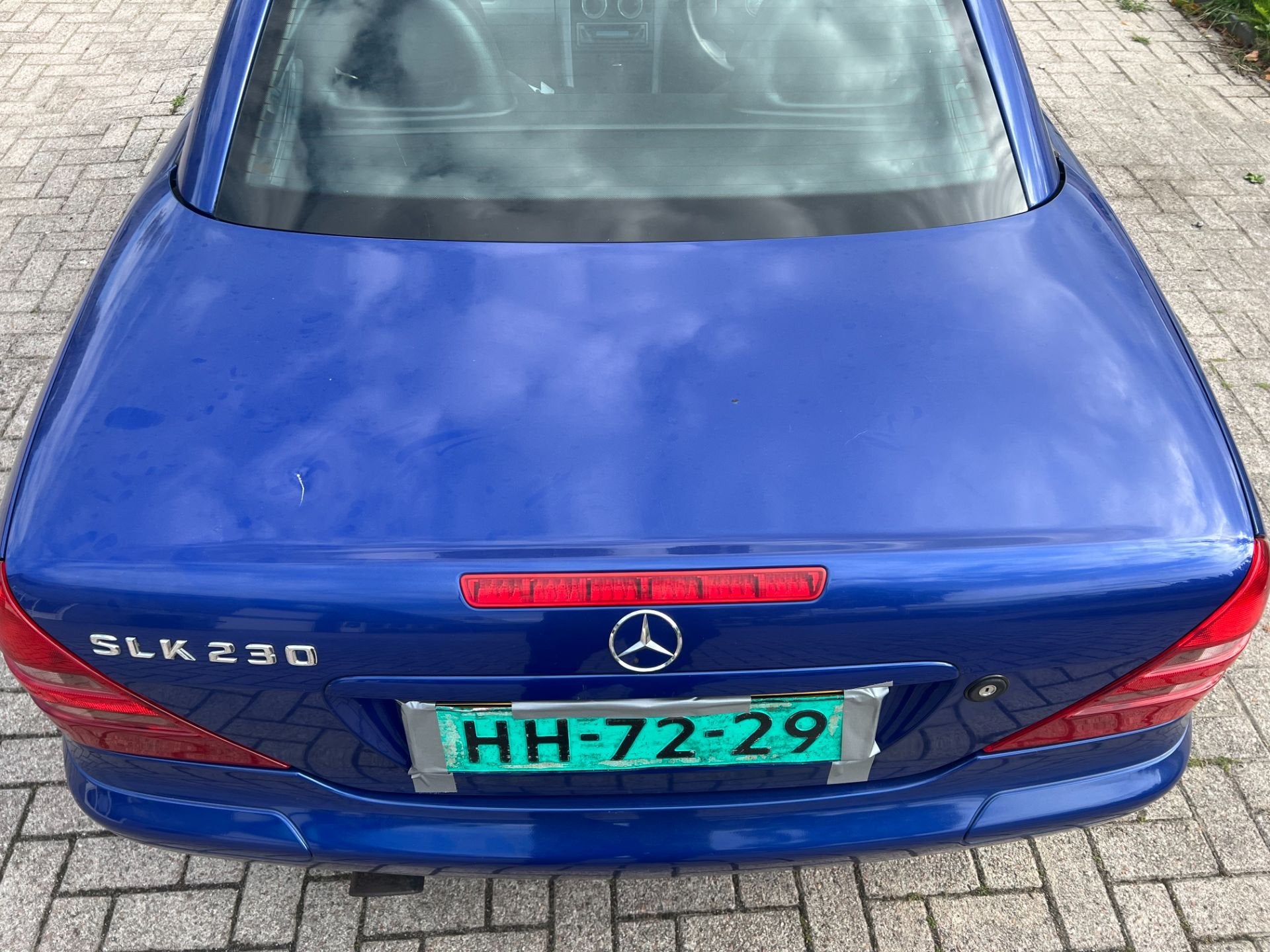 MERCEDES SLK R170 BLAUW 352 achterklep 1996-2004, Gebruikt, Mercedes-Benz AG, Deur, Mercedes-Benz