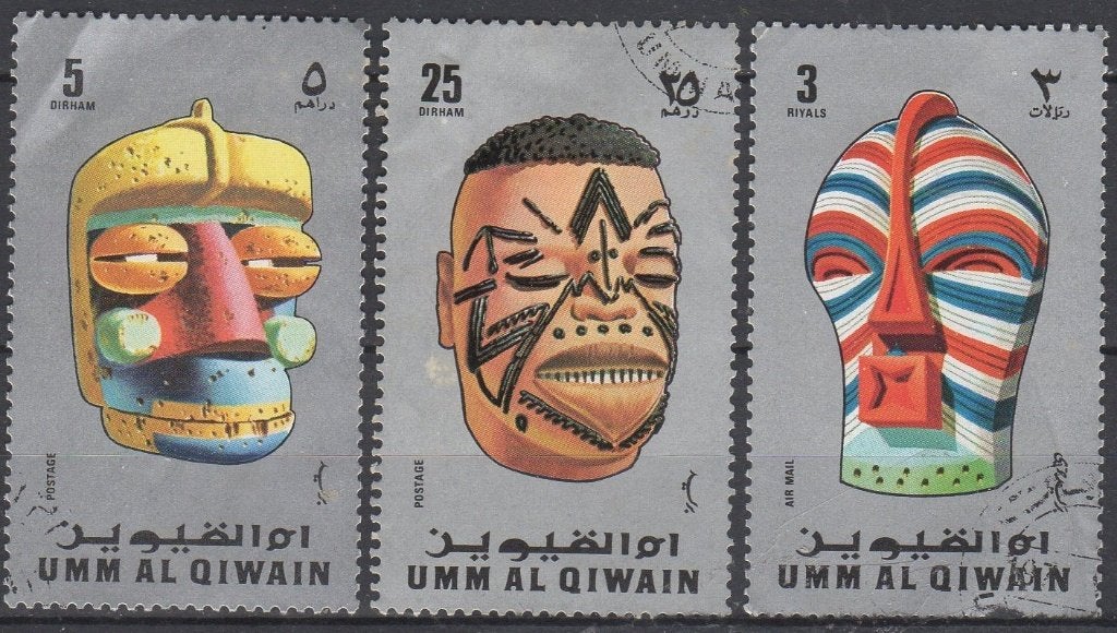 Umm Al Qiwain - Maskers - 1972, Verzenden, Gestempeld