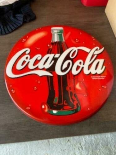 coca cola metalen bord, ook mooi voor in mancave, Ophalen of Verzenden