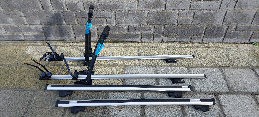 Barre de toit + porte vélo pour peugeot 206., Enlèvement, Utilisé