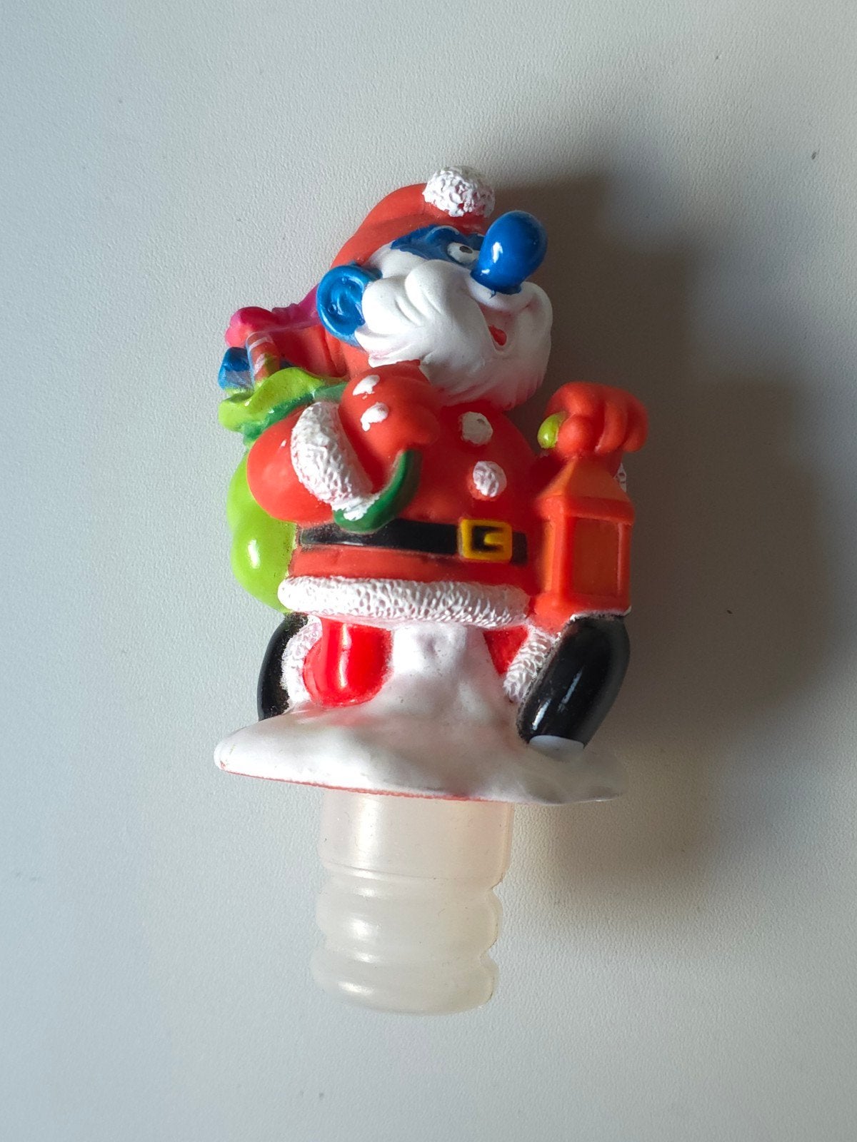 Figurine Grand Schtroumpf Père Noël, Verzamelen, Smurfen, Verzenden, Zo goed als nieuw, Grote Smurf, Poppetje, Figuurtje of Knuffel