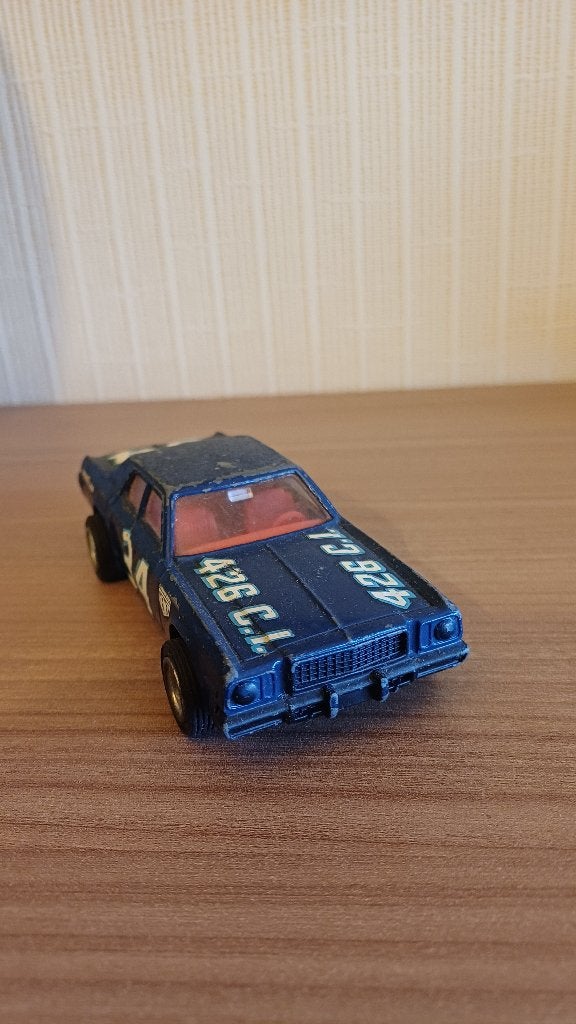 Dinky Toys blauwe auto van Plymouth, Ophalen of Verzenden, Gebruikt, Auto, Dinky Toys