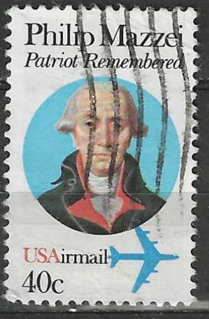 États-Unis 1980 - Yvert 92PA - Filippo Mazzei (ST), Envoi, Affranchi