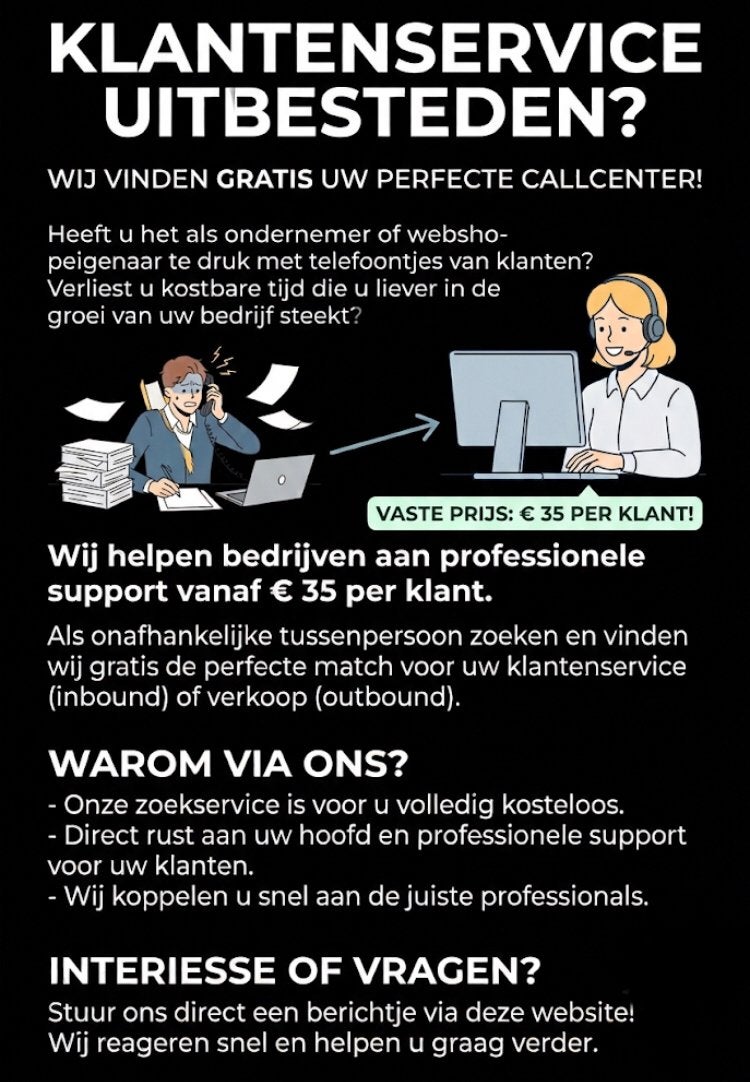 Klant service hulp (tussen persoon), Vacatures, Vacatures | Thuiswerk