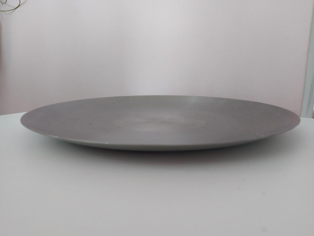Plateau de table en métal brossé, Enlèvement, Comme neuf, Rond, Métal
