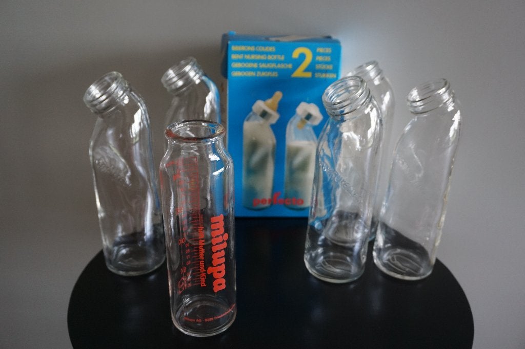 Zuigflessen Gebogen - Glas, Ophalen