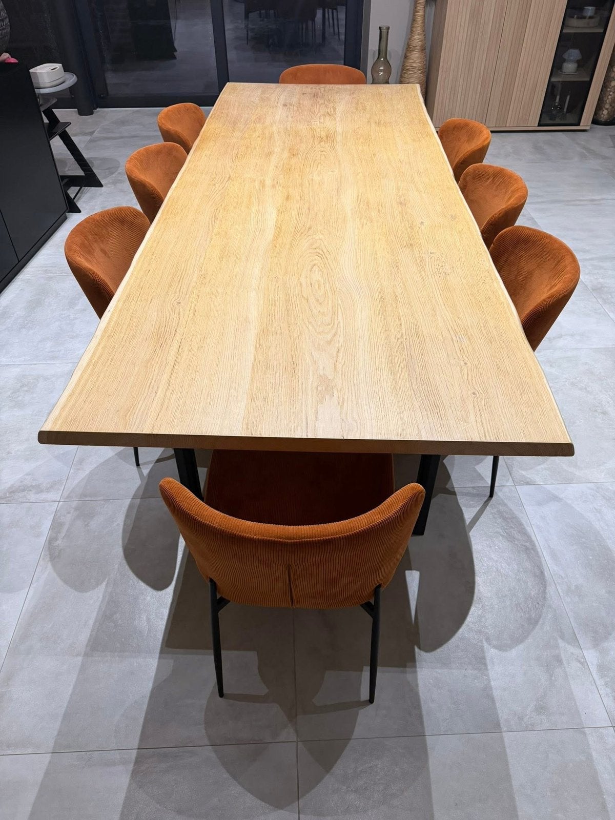 Table à manger de 2m80 sur 1m10, Enlèvement, Comme neuf, Métal
