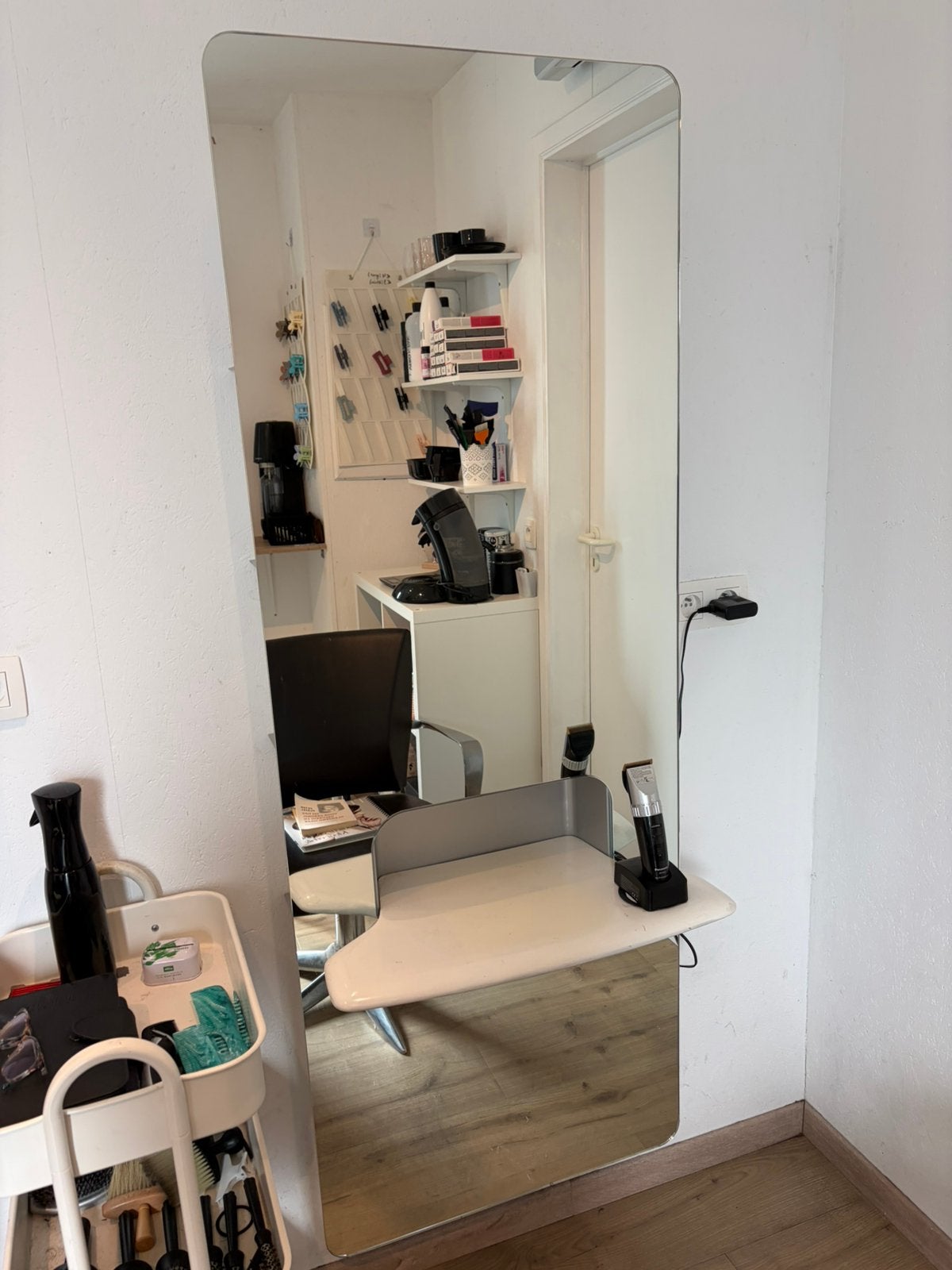 2x kapperspiegels te koop, Huis en Inrichting, Ophalen, Zo goed als nieuw