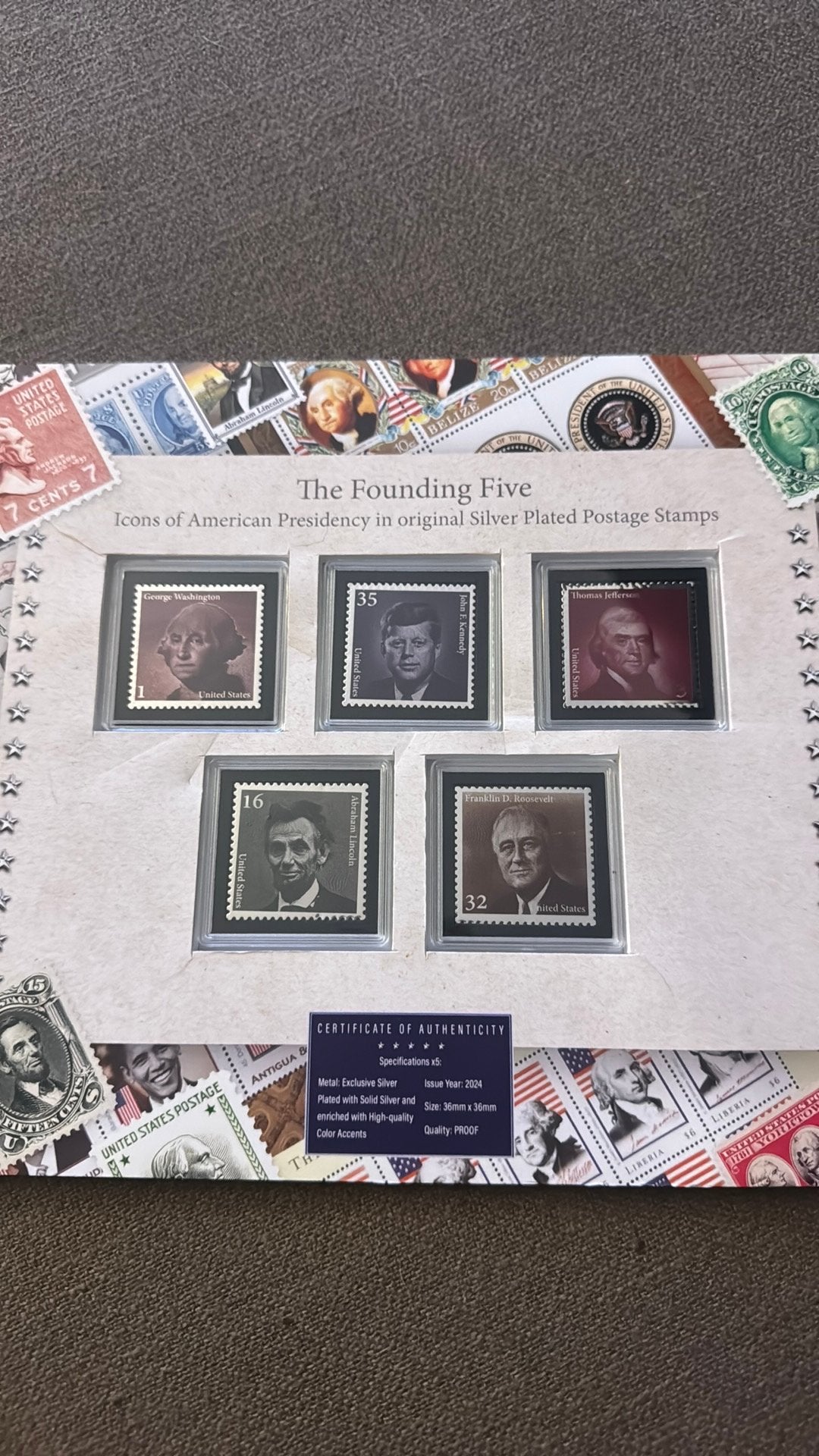 the founding five postzegels, Postzegels en Munten, Ophalen, Overige typen