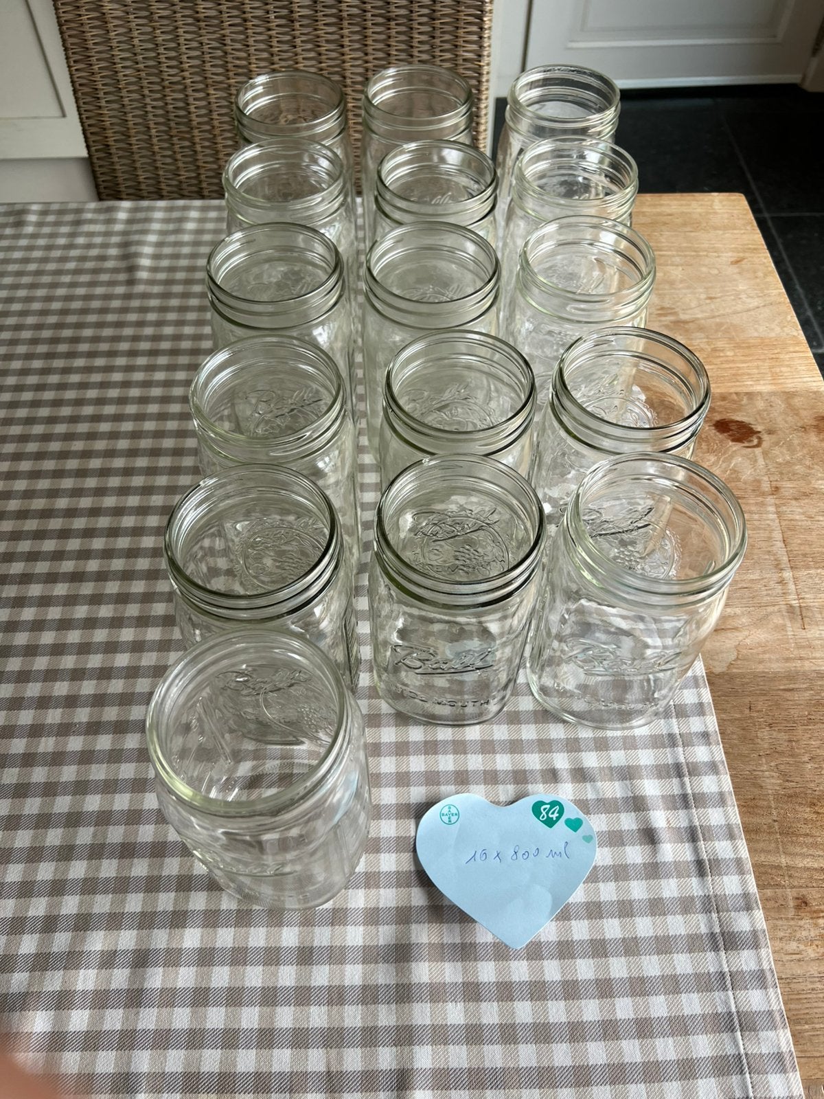 Set van Ball inmaakpotten in prima staat, Collections, Verres & Petits Verres, Comme neuf, Enlèvement